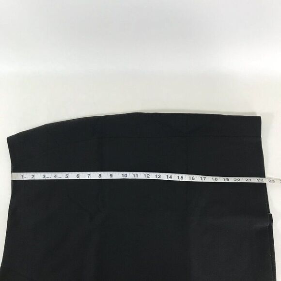 New York & Company Pencil Skirt Women's Size 6 Black Stretch Zip Pleat Career - Picture 7 of 10